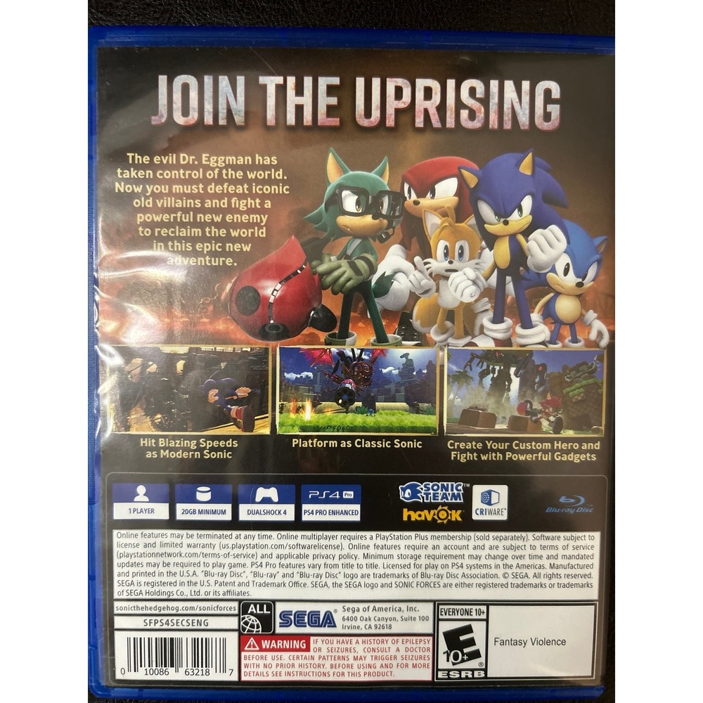 PS4 Sonic Forces‎ Game - Picture 2 of 3